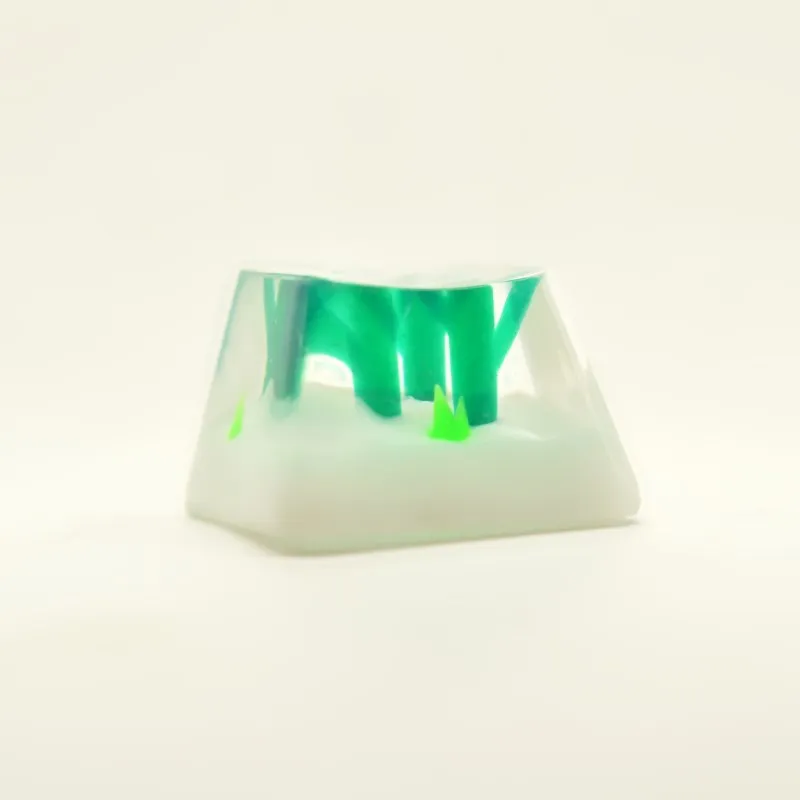 

1 piece Resin Bamboo Key Cap Creative Manual Customized Keycap For Mechanical Keyboard ESC R4 Height