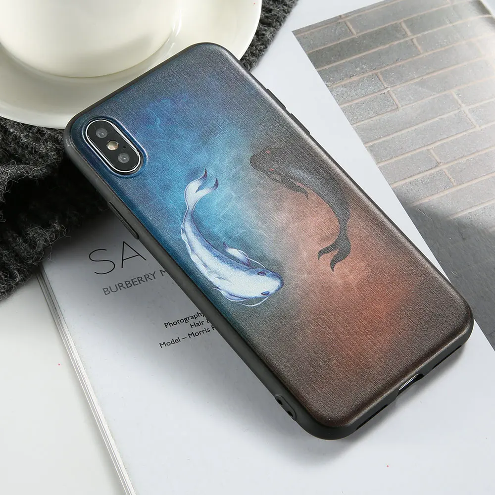 KISSCASE звезда рельефный чехол для samsung Galaxy S9 S8 плюс S7 край милый рисунок Крышка Note 9 8