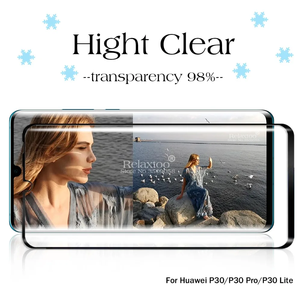 10D изогнутое закаленное стекло P30Pro P30Lite для Huawei P 30 P30 Pro Lite 30Pro 30Lite пленка защитное