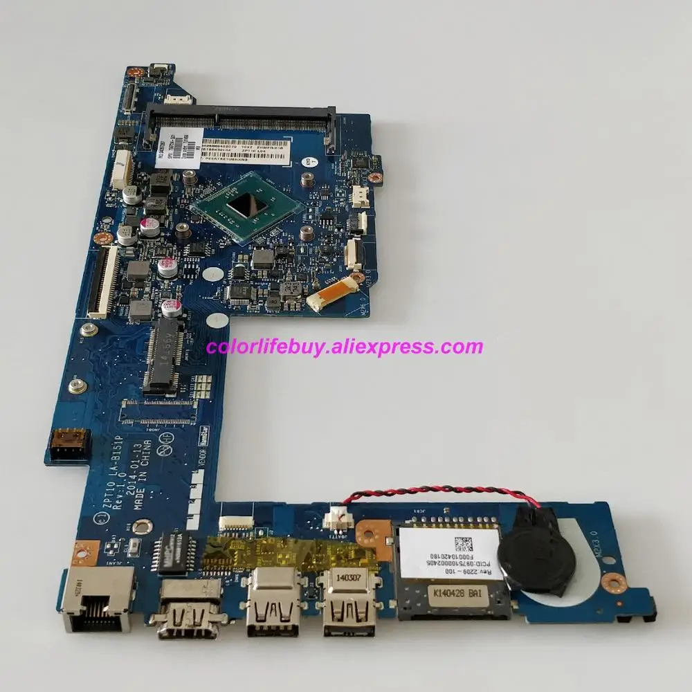 Оригинальная материнская плата для ноутбука HP 11-N Series 11T-N000 X360 NoteBook PC, с процессором N3520, коды 755724-501, 755724-001 UMA и шлейфом ZPT10, модель LA-B151P.
