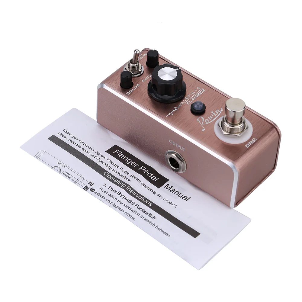 Rowin LEF 612 Flanger гитарная педаль с эффектом Мини Портативная настоящий обход