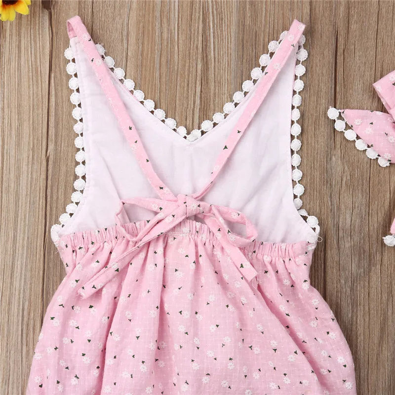 Комплект из 2 вещей комбинезон + головная повязка для новорожденных девочек с