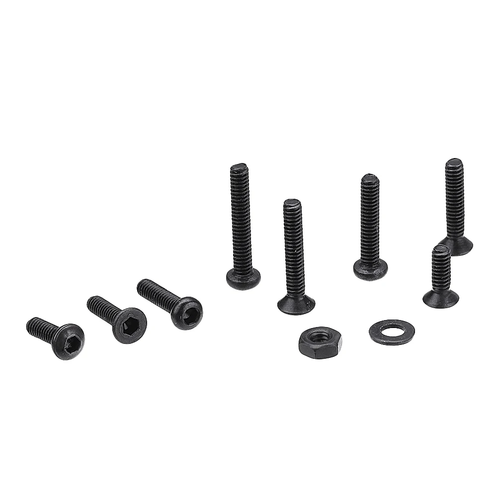 Suleve M2CH4 480Pcs M2 Hex Socket Button&ampFlat Head Screw Carbon Steel Bolt Nut Assortment | Обустройство дома