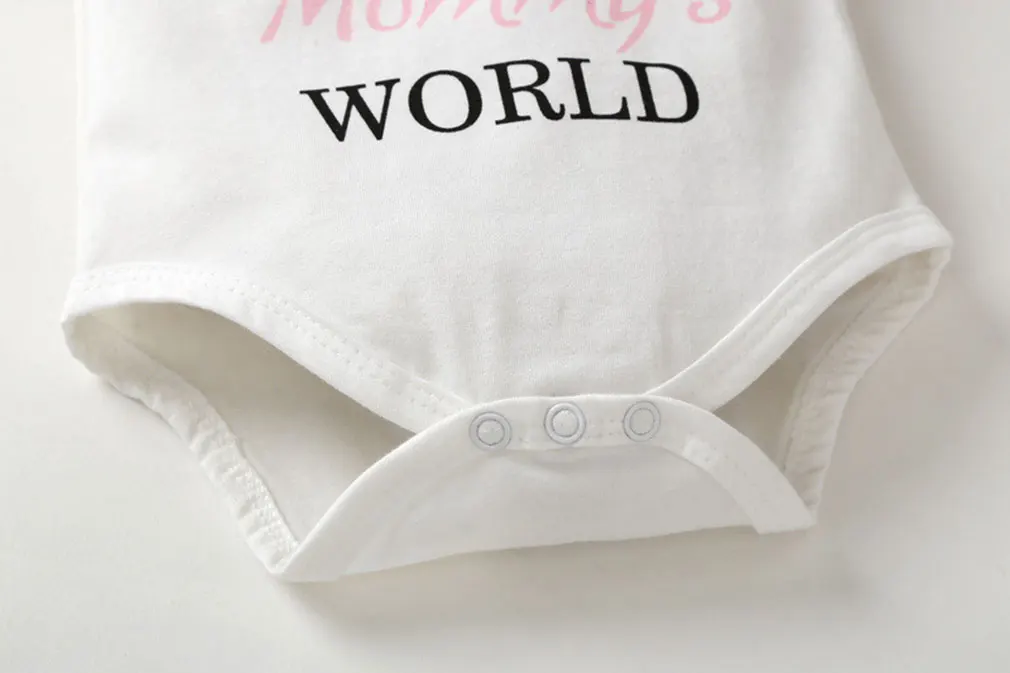 Комплект одежды для новорожденных девочек одежда с надписью My Daddy Girl And Mommy World