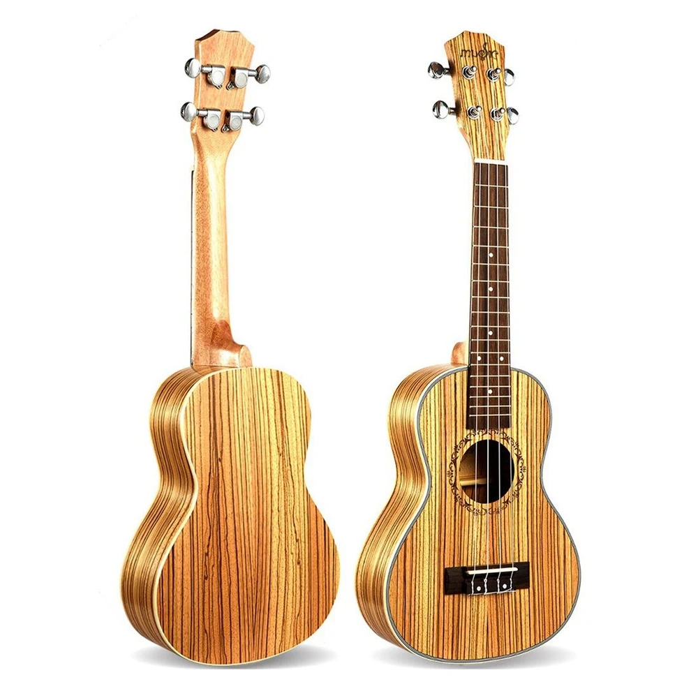 Tenor Ukulele 26 Inch 4 Strings Zebrawood Hawaiian Mini Guitar Acoustic 18 Frets Musical Stringed Instrument |