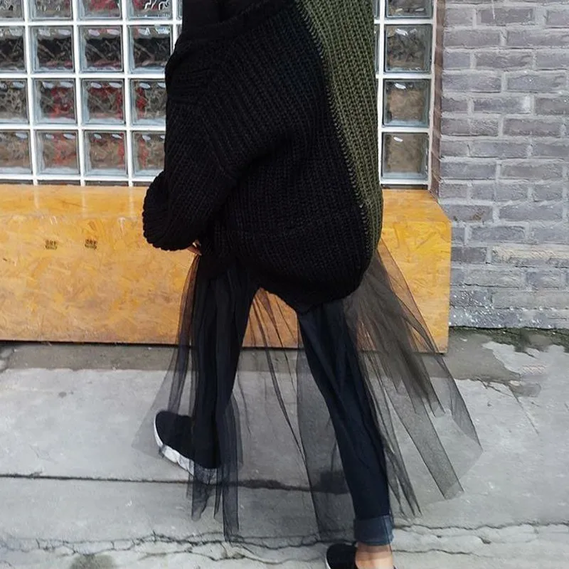 TWOTWINSTYLE винтажный женский кардиган с длинным рукавом хитовые цвета Лоскутная