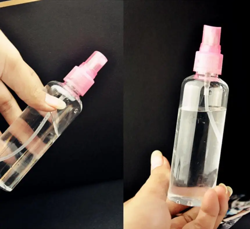 new 100ml atomizing spray bottle Refillable Bottles small watering can plastic sub-bottling cosmetic 100pcs | Красота и здоровье