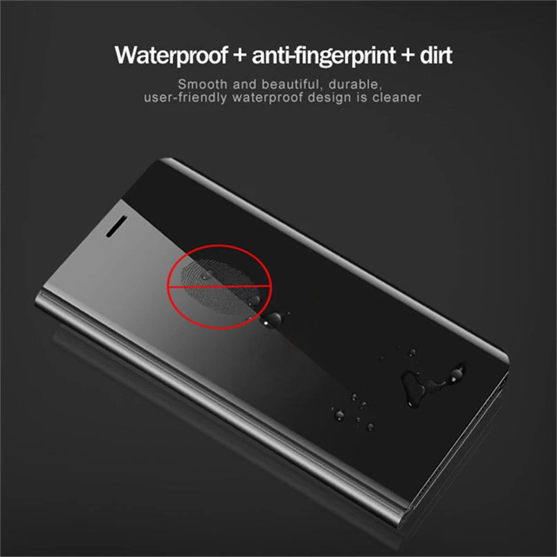 Глянцевый прозрачный зеркальный чехол для телефона huawei mate 20 Pro Lite Kickstand