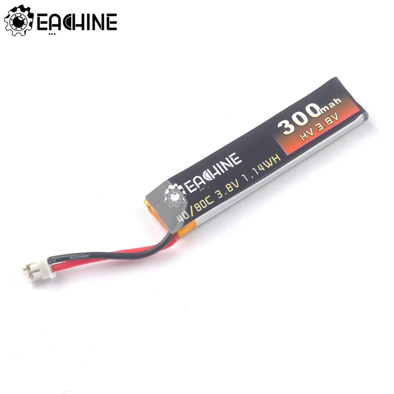 TRASHCAN 75 мм FPV гоночный Дрон запасная часть 3 8 V 300mAh 40C/80C 1 2S перезаряжаемая Lipo батарея