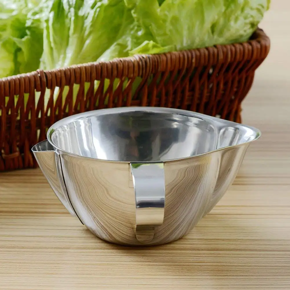 Promotion! Stainless Steel Oil Fat Separator Bowl with Handle Multi-use Grease Oiler Filter Straine | Дом и сад