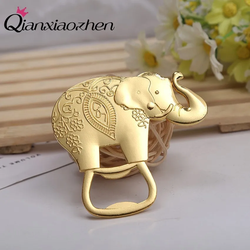 Qianxiaozhen 1pcs Elephant Beer Bottle Opener Wedding Favors And Gifts For Guests Souvenirs Party Supplies |