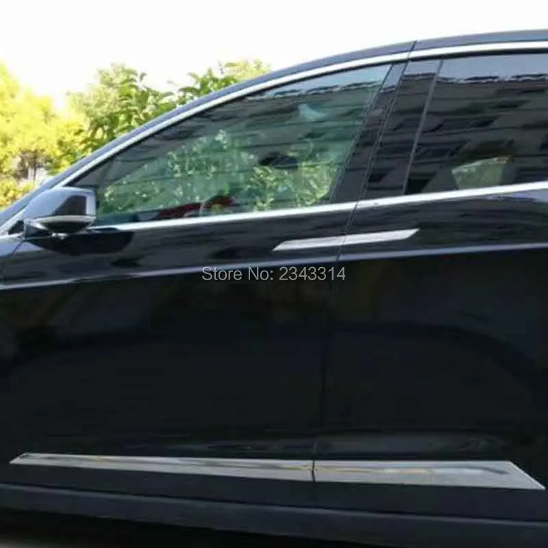 Для 2017 2019 Tesla модель X Бортовая дверь abs корпус литья отделка Защитная полоска