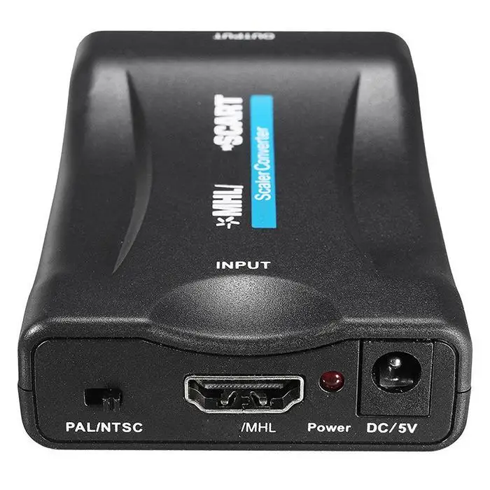 Мини HD мультимедийный интерфейс для Scart PAL NTSC 1x1 x конвертер FHD видео аудио черный