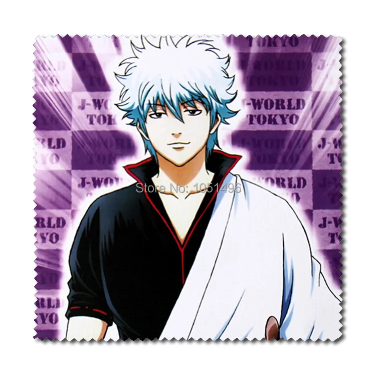 1 шт. фланелевая ткань для очков с принтом Gintoki/Toushirou/Kotarou/Sadaharu/Shinsuke аниме Gintama