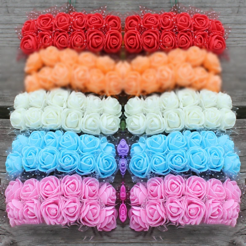 Миниатюрная Роза из пеноматериала шт. 2 5 см 144 искусственный цветок Букет