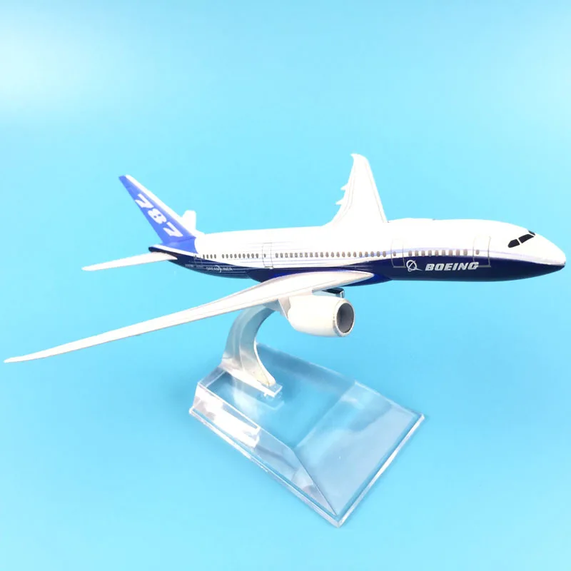 Самолет Модель литая металлическая модель самолёте 16 см 1:400 Boeing 787 самолет модель самолета подарок