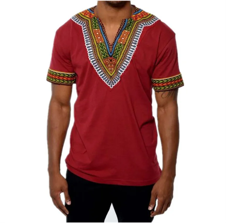 

2019 new fashion style african men t-shirt S-XXL