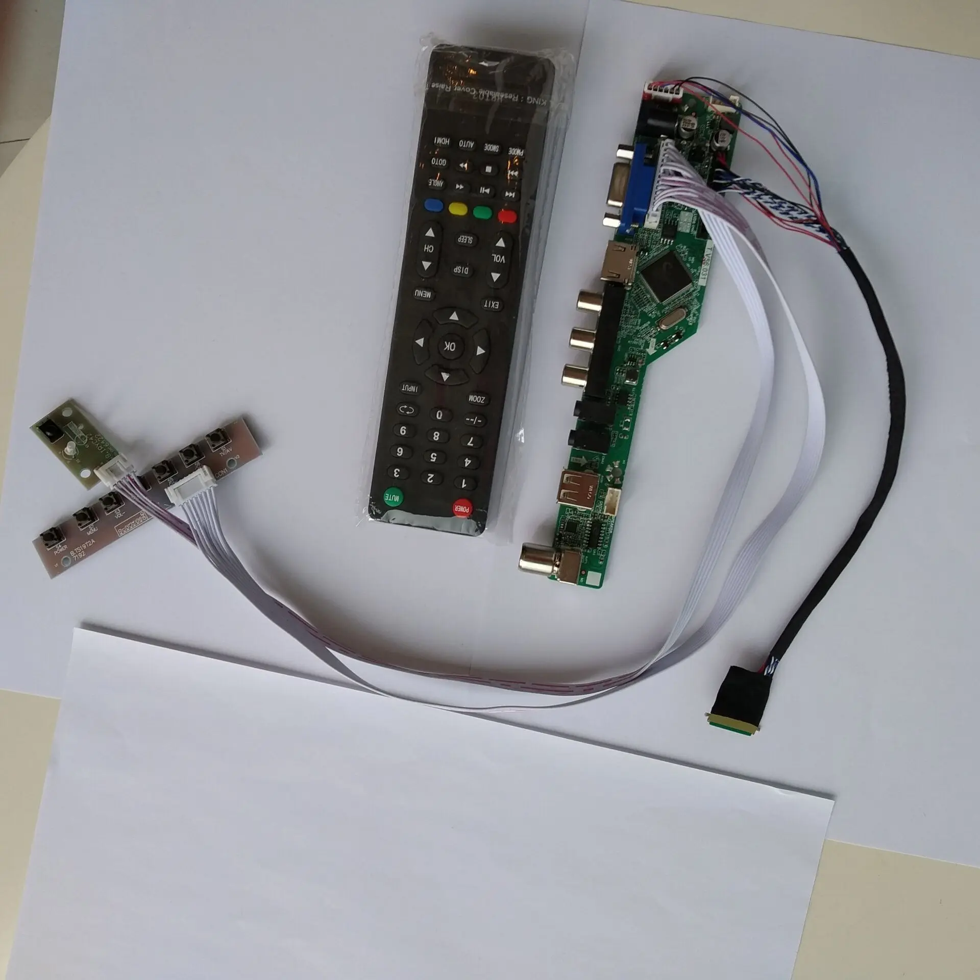 

Плата драйвера для ТВ, светодиодный AV VGA HDMI RF контроллер для B156XW02 V2 HW5A 1366*768 15,6 "экран монитора