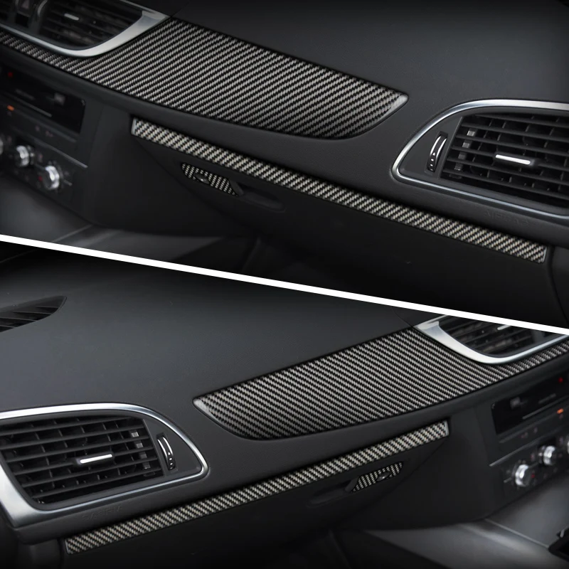 Для Audi A6 C7Accessories центральной консоли углеродного волокна интерьер украшения для