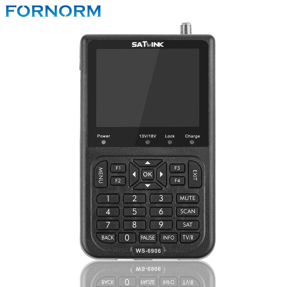 FORNORM WS 6906 DVB S FTA цифровой спутниковый сигнал 100 240 В измеритель детектор Finder 3 5 &quotLCD