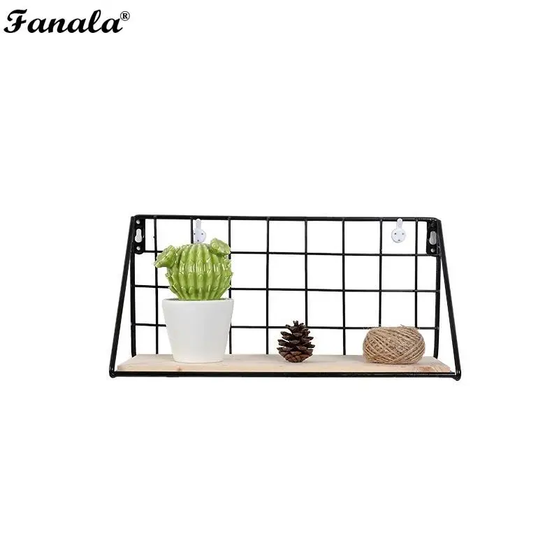 Art Metal Rack Wall Storage Stand Modern Home Nordic-Style Mesh Grid Iron Made of iron it is sturdy durable. | Дом и сад
