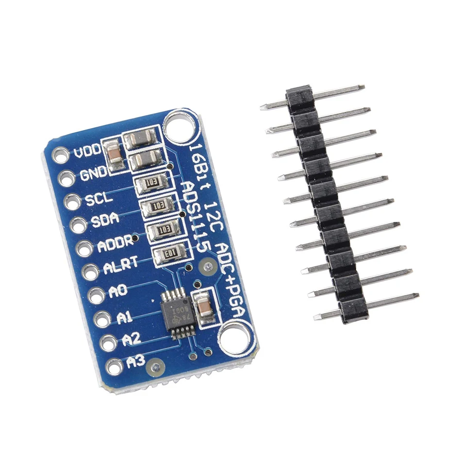 ADS1115 16 битный 4 канальный I2C IIC аналогово цифровой ADC PGA преобразователь с