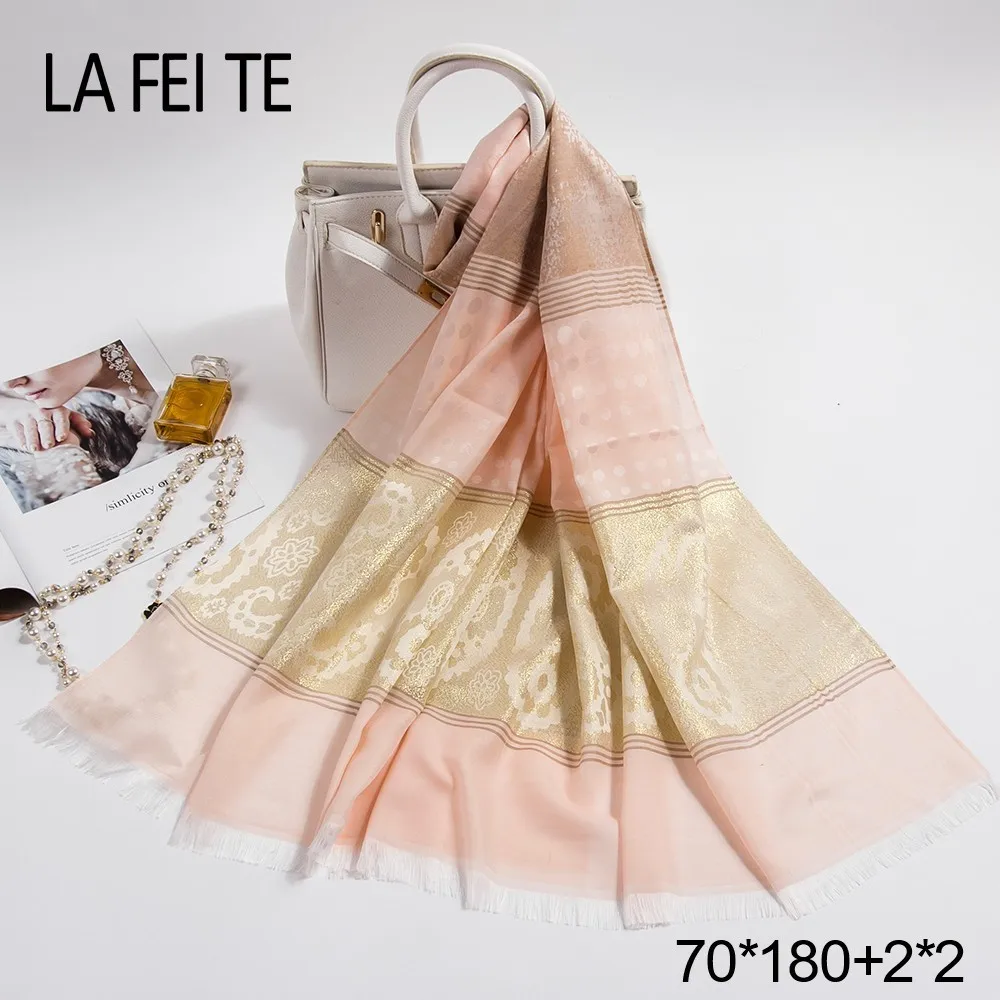 Длинные Саржевые шарфы из чистого шелка Wowan Foulard Femme палантины Платок шифоновый