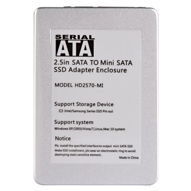 Мини интерфейс sata SSD жесткий диск поворота 2 5 HDD Box из алюминиевого сплава|Корпус