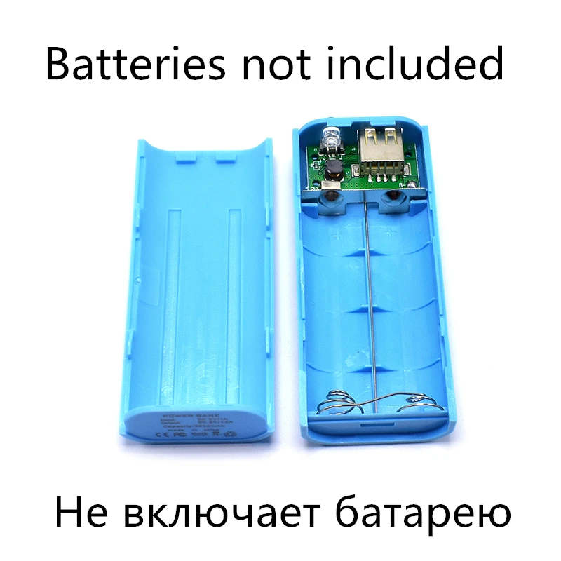 2X18650 Li battery Power Bank зарядные устройства не входят в комплект DIY коробка для iPhone