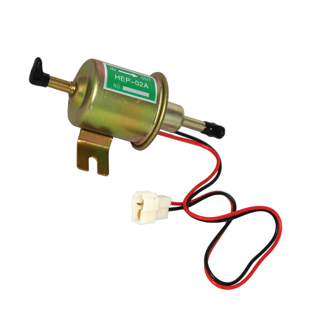 

Universal 12V Electric Fuel Pump Low Pressure Bolt Fixing Wire Diesel Petrol HEP-02A Car Carburetor Motorcycle ATV Fuel Pump