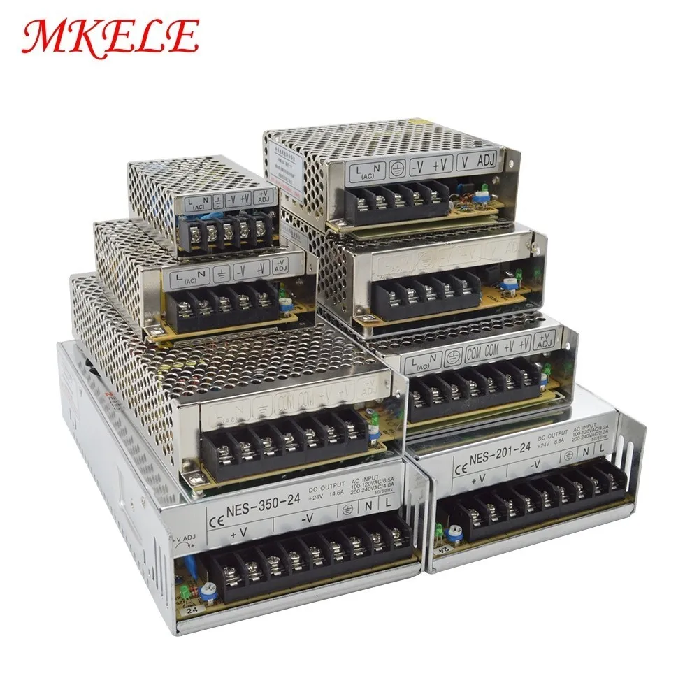 

15-350W Switching Power Supply NES Series 110V 220V AC To DC12/24V SMPS