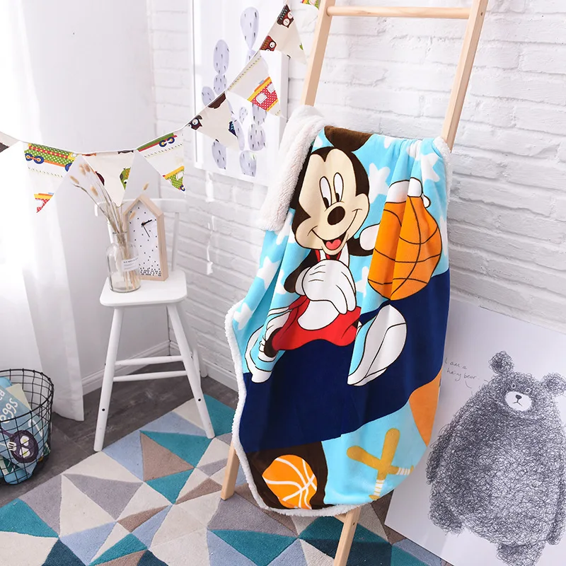 Новинка 2021 зимнее детское одеяло Disney фланелевое мультяшный Детский ковер из