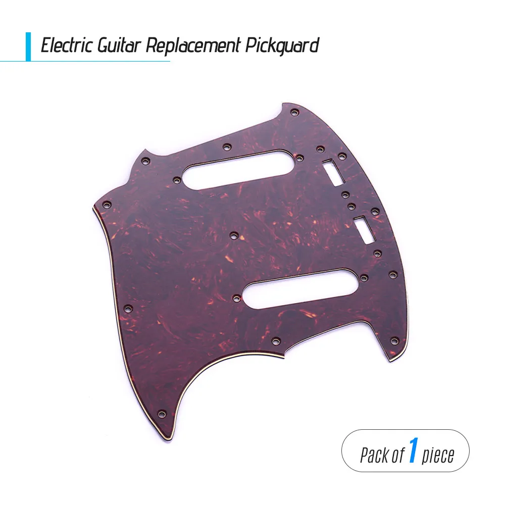 3 слойный ПВХ электрогитара Pickguard с 2 одной катушки пикапа отверстие для Mustang MG69