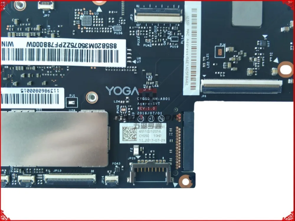Отличное качество FRU: 5B20M35075 для Lenovo Yoga 910 13IKB материнская плата ноутбука CYG50 NM A901 SR2ZV