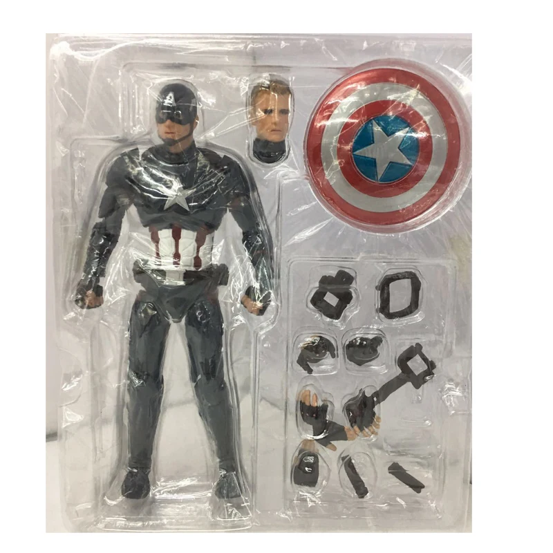 Shfiguarts Мстители Капитан Америка фигурка Civil War Стива ПВХ кукла игрушка модель