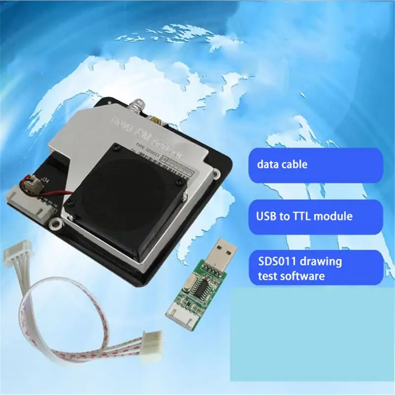 Датчик PM SDS011 высокоточный датчик пыли PM2.5 PM10 качества воздуха автомобильный