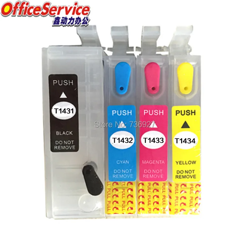 

Refillable ink cartridge T1431 for epson WP-7011 7018 7511 WP-7521 WF-3011 WF-3521 WF-3531 WF-3541 900WD 940FW 960FWD printer