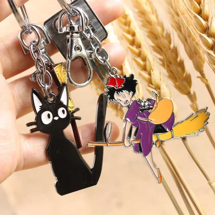 FINETOYS аниме Ghibli Kiki службы ДОСТАВКИ Jiji Cat металлическая подвеска ручной работы