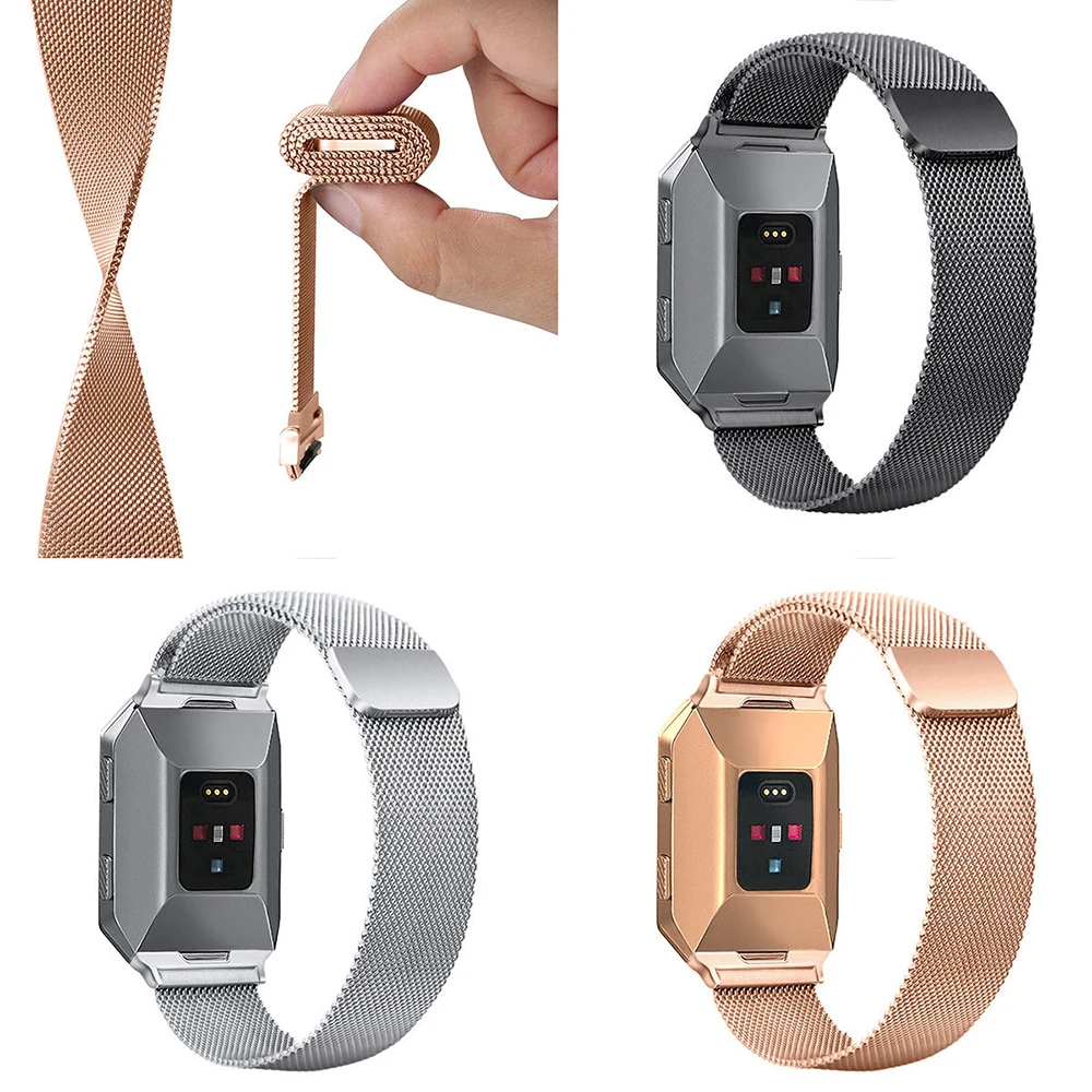 Новый Milanese Loop сетки наручные часы ремешок для Fitbi ионной нержавеющая сталь