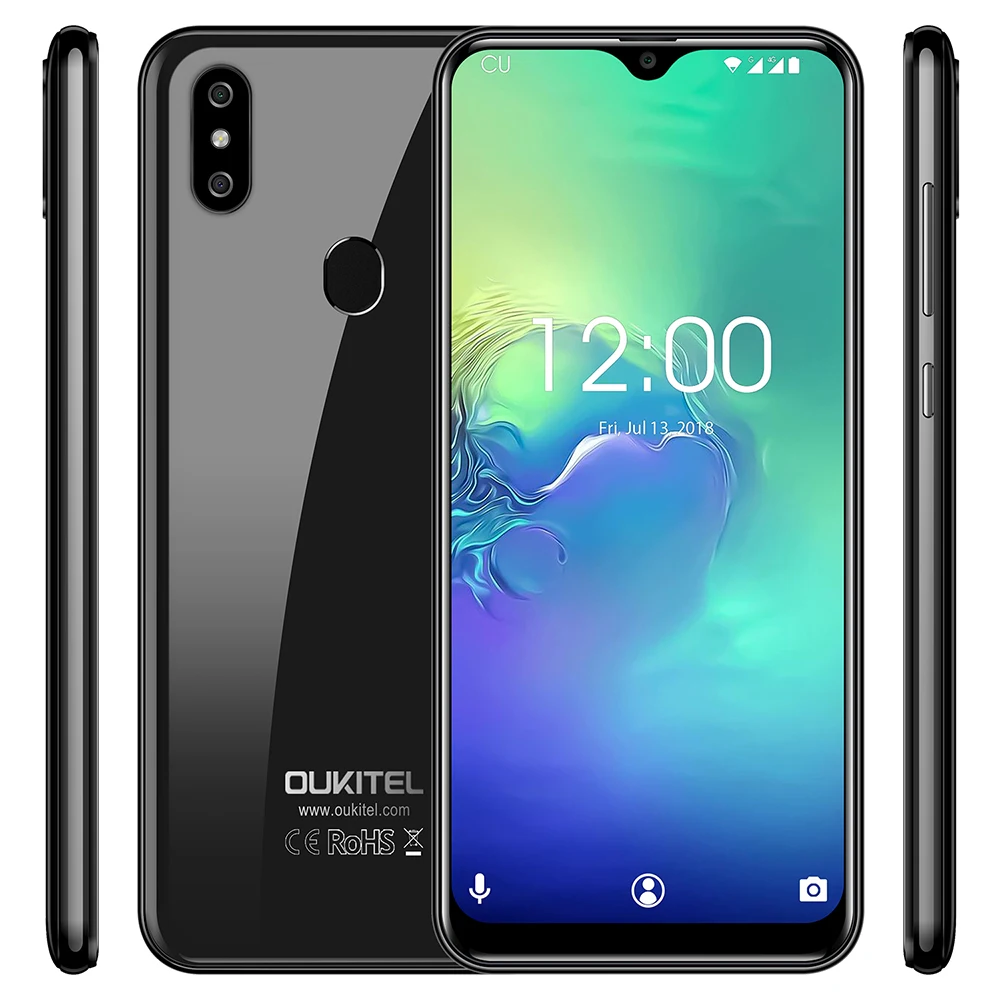OUKITEL C15 Pro 4G Phablet 6 088 дюймов Android 9 0 MT6761 четырехъядерный 2 ГГц IMG GE8300 Гб ram 16 rom датчик