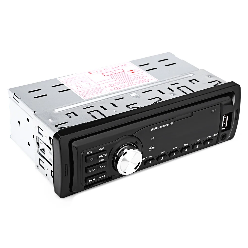 12 В Автомобильный MP3 плеер аудио стерео радио светодиодный дисплей 1 Din Поддержка