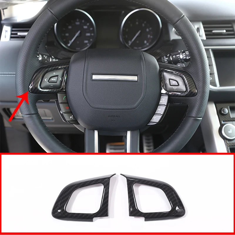 2 шт. для Land Rover Range Evoque 12-17 углеродное волокно стиль ABS пластиковые аксессуары