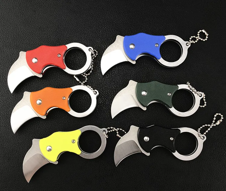 Pocket Folding Karambit Knife Stone Washing 44C Blade G10 Handle Campping Tactical Hunting Survival Knives EDC Multi hand Tools |
