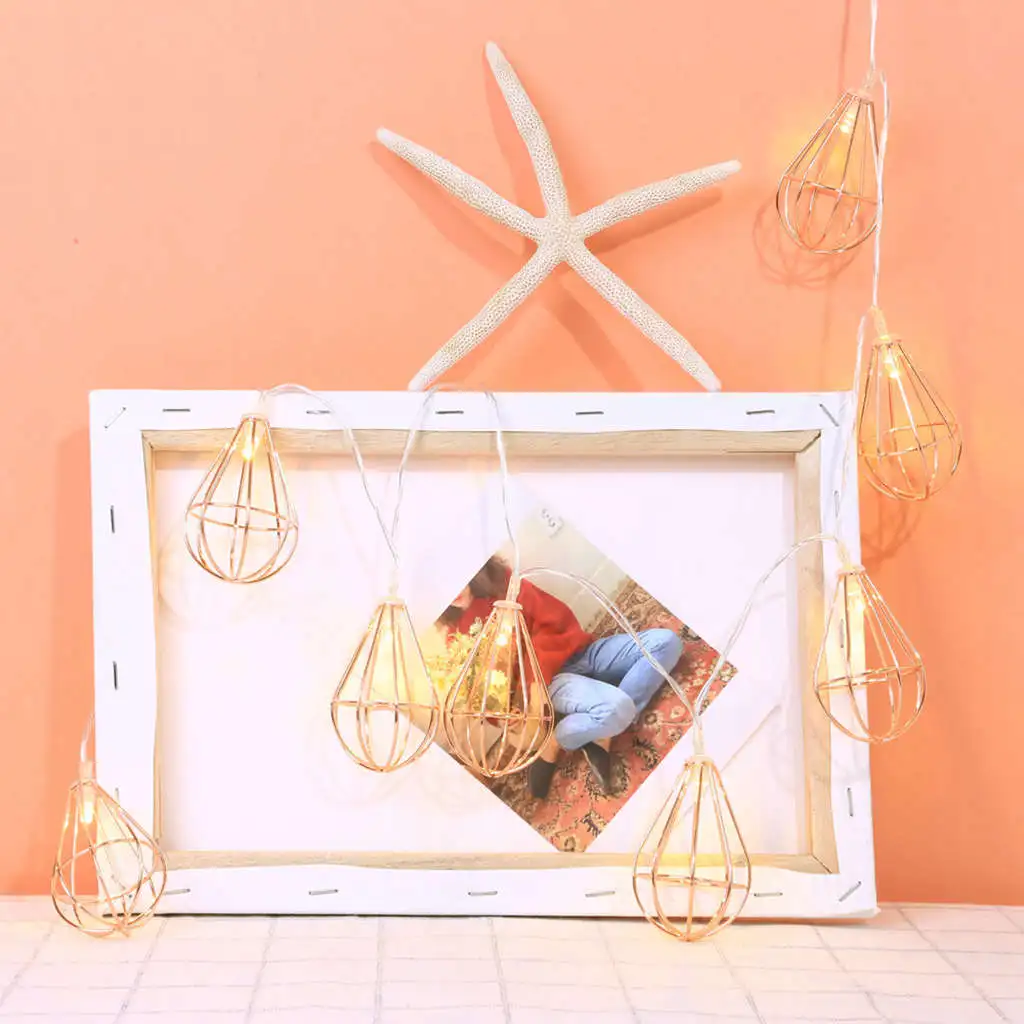 New LED Fairy Light 10 Metal String Battery Operated Party Lights For Festival Halloween Wedding Decoration M3 | Лампы и освещение