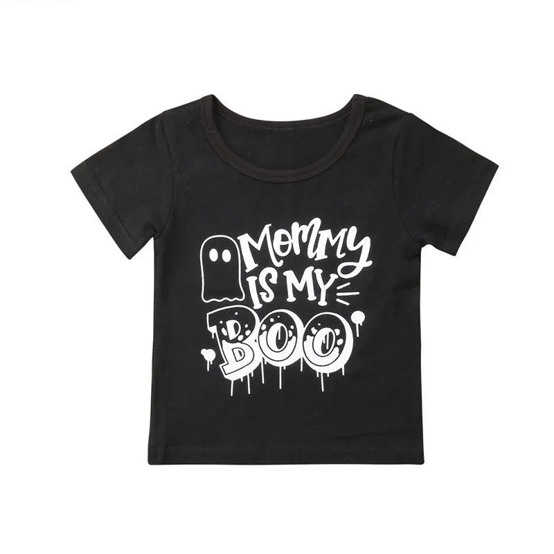 Футболка для мальчиков футболка с графическим принтом MOMMY IS MY BOO одежда на