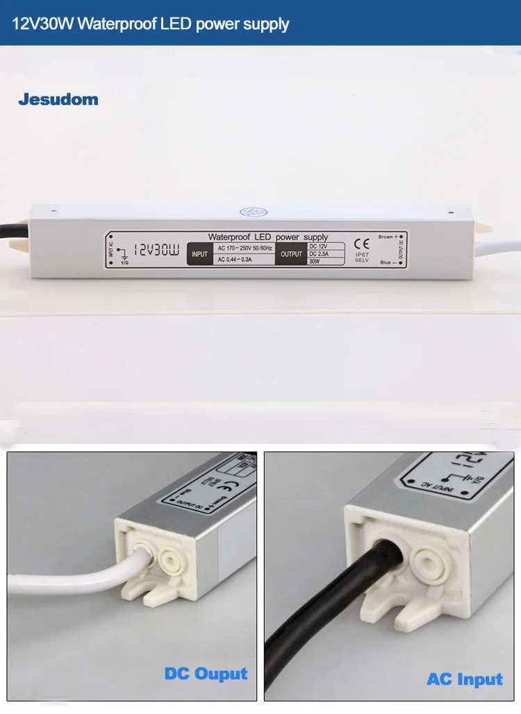 10W ~ 150W AC110V220V вход в DC12V Выход конвертер непромокаемый IP 67 наружная коммутация