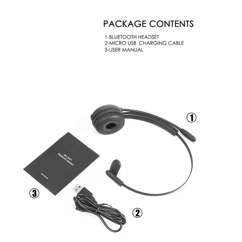 Bluetooth гарнитура офисная беспроводная для сотового телефона Cvc6.0 шумоподавление