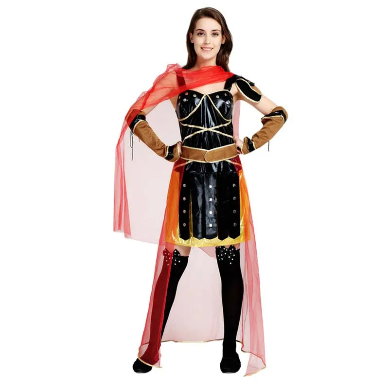 New Women Female Ancient Rome Italy Warrior Soldier Cosplay Costume Fancy Dress Outfit Carnival Masquerade Party Costumes Purim |