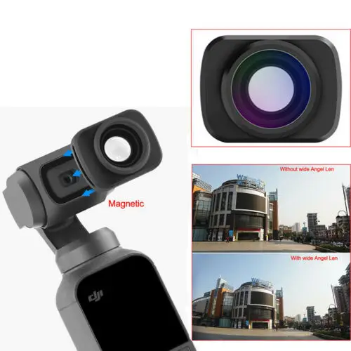 Магнитный широкоугольный объектив для камеры Dji Osmo Pocket Gimbal аксессуары магнитные