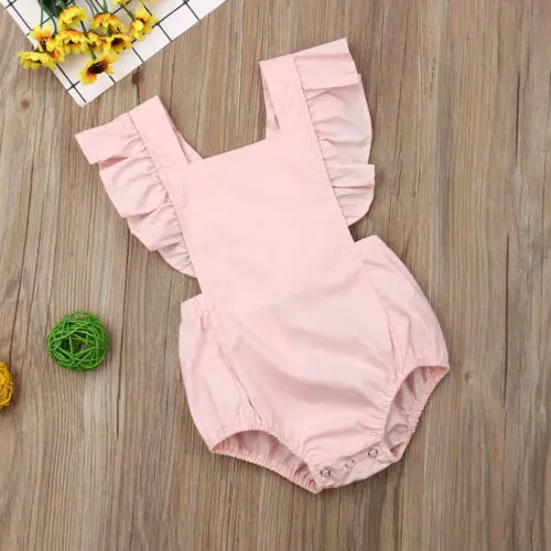 2019 детский однотонный комбинезон для младенцев|Ромперы| |